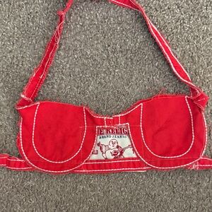 True Religion Red Crop Top